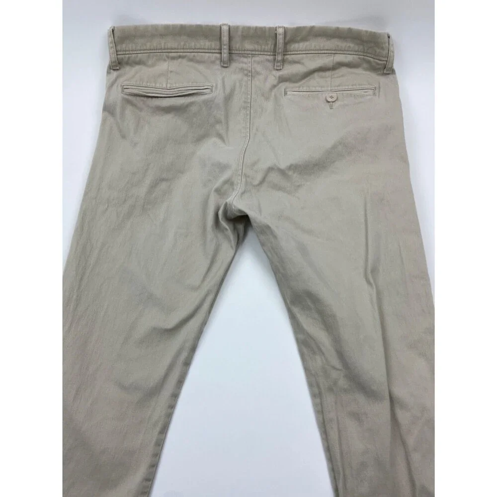 J CREW Stretch Mens 32x32 Beige 484 Slim Soft Cotton Khaki/Chino Pants